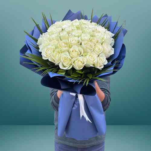 Beyaz gül buketi